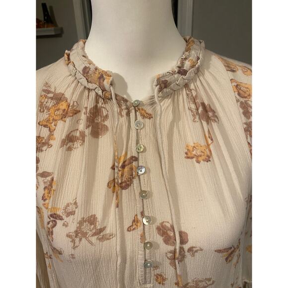 Free People Clover Field Floral Mini Dress Size X-Small Boho Chic - Picture 5 of 8